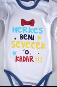 YENİ SEZON HERKES BENİ SEVECEK YAZILI BEBEK ÇOCUK UZUN KOL PAMUK BADY ZIBIN - 12