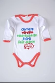 YENİ SEZON ÇEVREYE VERDİĞİM YAZILI BEBEK ÇOCUK UZUN KOL PAMUK BADY ZIBIN - 5