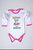 YENİ SEZON BABAM BENİ ÇOK SEVİYO YAZILI BEBEK ÇOCUK UZUN KOL PAMUK BADY ZIBIN - 9