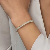 Gümüş Kazaziye Örgü Bileklik thumbnail 5