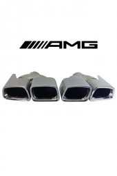İtibar Mercedes Amg Egzoz Ucu C180-s63-w204-w221-c Class-s Class Uyumlu - 2