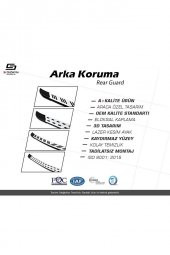 S-dizayn Renault Kangoo 2 Trimline Gri Arka Koruma 2008-2020 - 6