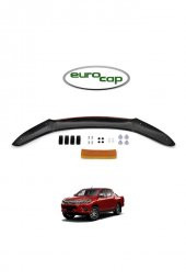 İtibar Toyota Hilux Ön Kaput Koruma Rüzgarlığı 3mm Akrilik (ABS) Parlak Siyah Deflektör 2015-2020 thumbnail 1