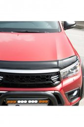 İtibar Toyota Hilux Ön Kaput Koruma Rüzgarlığı 3mm Akrilik (ABS) Parlak Siyah Deflektör 2015-2020 thumbnail 6