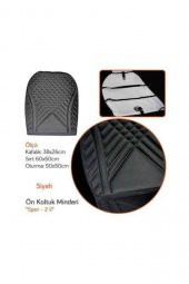 İtibar Carmild Spor Ön Koltuk Minderi 2li Set Siyah thumbnail 3