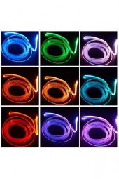 İtibar Araç Içi Atmosfer Ambiyans Led Neon Ip Led Rgb App Kontrollü 5 Parça Kontrol thumbnail 2