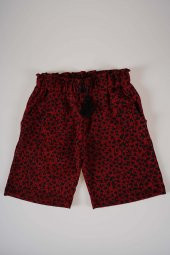 YENİ SEZON KREP KUMAŞ KIZ ÇOCUK DESENLİ ŞORT thumbnail 1