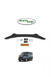 İtibar Ford Transit Ön Kaput Koruma Rüzgarlığı 3mm Akrilik (ABS) Parlak Siyah Deflektör 2014-2018 - 1
