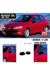 İtibar Peugeot 206 Yarasa Ayna Kapağı Batman Ayna 1998-2012 Arası Parlak - 1