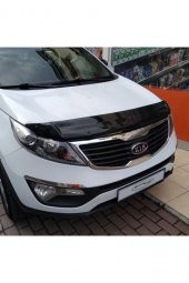 İtibar Kia Sportage Ön Kaput Koruma Rüzgarlığı 3mm Akrilik (ABS) Parlak Siyah Deflektör 2011-2015 thumbnail 2