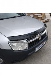 Dacia Duster Ön Kaput Koruma Rüzgarlığı 3mm Akrilik (ABS) Parlak Siyah Deflektör 2010-2013 thumbnail 5