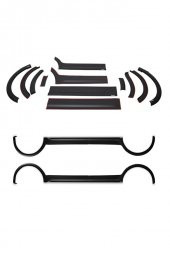 İtibar Volkswagen Caddy Dodik Seti Uv Katkılı Abs U.ş. Sağ Sürgülü Mat Siyah 12 Parça 2015-2020 - 1