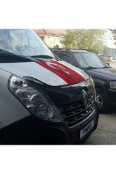 İtibar Renault Master Ön Kaput Koruma Rüzgarlığı 3mm Akrilik (abs) Parlak Siyah Deflektör 14-18 thumbnail 3