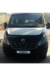 İtibar Renault Master Ön Kaput Koruma Rüzgarlığı 3mm Akrilik (abs) Parlak Siyah Deflektör 14-18 thumbnail 4