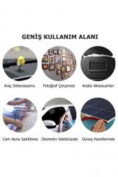 Silikonlu Çift Taraflı Montaj Bandı Süper Güçlü Bant 10mm X 5 Metre thumbnail 5