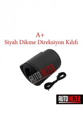 İtibar Ford Direksiyon Kılıfı Dikme Yeni Model Lüks Terletmez Siyah Özel Suni Deri thumbnail 1