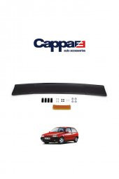 Fiat Tipo Ön Kaput Koruyucu Rüzgarlık 4mm Akrilik (ABS) Piano Black 1988-2000 - 2