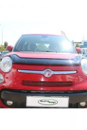 Fiat 500l Ön Kaput Koruma Rüzgarlığı 3mm Akrilik (abs) Parlak Siyah Deflektör 2015-> thumbnail 3