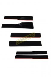 İtibar Üniversal Flaplı Marşpiyel Çıtası Piano Black kırmızı - 2