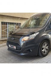 İtibar Ford Connect Ön Kaput Koruma Rüzgarlığı 3mm Akrilik (Abs) Parlak Siyah Deflektör 2014-2018 - 5