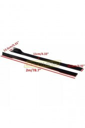 İtibar Üniversal Flaplı Marşpiyel Çıtası Piano Black kırmızı - 4