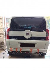 İtibar Fiat Fiorino Arka Tampon Egzoz Görünümlü Difüzör Gri Plastik Üni1 - 2