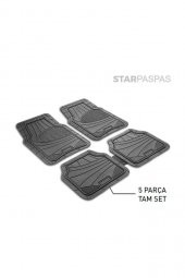 İtibar Fiat / Tofaş Kartal Uyumlu Paspas Seti 5 Parça Tam Set Siyah thumbnail 2