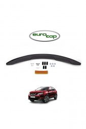 İtibar Nissan Qashqai Ön Kaput Koruma Rüzgarlığı 3mm Akrilik (ABS) Parlak Siyah Deflektör 2014-2016 thumbnail 1