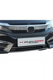 İtibar Honda Civic 10 Ön Tampon Çıtası 2 Prç Krom 2016 Ve Sonrası - 2