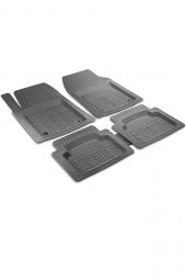 İtibar Fiat, Renault ,toyota, Tofaş, Honda ,uyumlu Kauçuk Paspas 5 Parça Siyah thumbnail 3