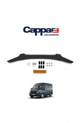 İtibar Ford Transit Ön Kaput Koruyucu Rüzgarlığı 4mm Akrilik (ABS) Piano Black 2019 Ve Sonrası - 2