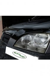 İtibar Kia Sorento Ön Kaput Koruma Rüzgarlığı 3mm Akrilik (abs) Parlak Siyah Deflektör 2002-2006 thumbnail 3