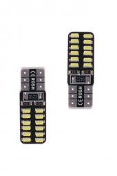 İtibar T10 Dipsiz W5w Canbus 24 Ledli Beyaz Park Plaka Ampulü (2 Adet) thumbnail 1