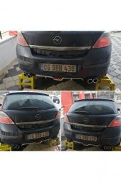 İtibar Opel Astra H 4 Çıkışlı Egzoz Görünümlü Arka Tampon Eki Difüzör - 1