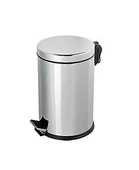 Omnisoft PLX3700-308 Krom Paslanmaz Pedallı Çöp Kovası 8 Lt - 1