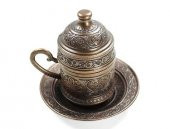 Osmanlı Motifli Kahve Fincanı - Bakır - 2