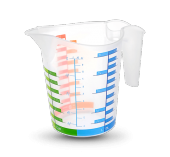 Ölçü Kabı Dereceli Renkli 1000 ML - 1