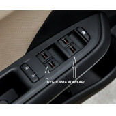 Seat Logo 3D Cam Açma Torpido Konsol Ayna Çıkartma Seti - 5