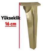 Repla Lüks Mobilya Kanepe Sehpa Tv Ünitesi Koltuk Ayağı 16 Cm Parlak Gold Baza Ayakları thumbnail 5