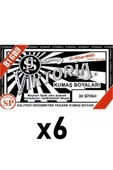 Viktoria Kumaş Boyası 6 Adet Siyah - 1