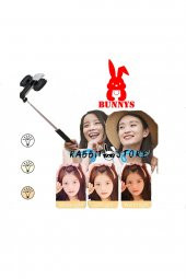 RABBİT STORE Samsung Galaxy Z Flip Uyumlu Işıklı Tripod Bluetooth Selfie Çubuğu Kumadalı Tiktok Youtube Çekimi - 2