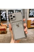 Şeffaf Kartlıklı Kamera Korumalı Kılıf Iphone 11 Uyumlu - 8