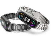 Xiaomi Mi Band 4 Mi Band 3 Uyumlu Metal Kordon Kayış - 3