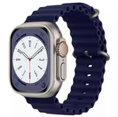 Apple Watch Ultra 49MM Uyumlu Ocean Kordon Silikon Kayış - 3