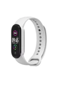 Xiaomi Mi Band 5 Kordon Akıllı Bileklik Kordonu Beyaz Kordon - 1