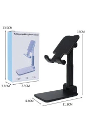 Siyah Masa Üstü Telefon Tutucu Stant Masaüstü Tablet Tutacak Şarj Stand - 3