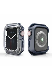 Apple Watch Seri 7 45mm Uyumlu Kasa Koruyucu 360 Tam Koruma Silikon Kılıf - 3