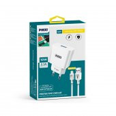 Phixi PCH221L Force Akım Korumalı 2.1A Lightning Kablolu Şarj Cihazı - 2