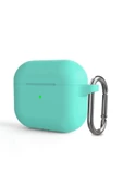 Uyumlu Airpods 3. Nesil Uyumlu Silikon Koruma Kılıf Pembe - 5