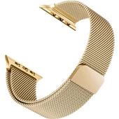 Apple Watch 2 3 4 5 6 Se Nike 42mm 44mm Uyumlu  Kayış Milano Loop Metal Örgü Kordon thumbnail 2